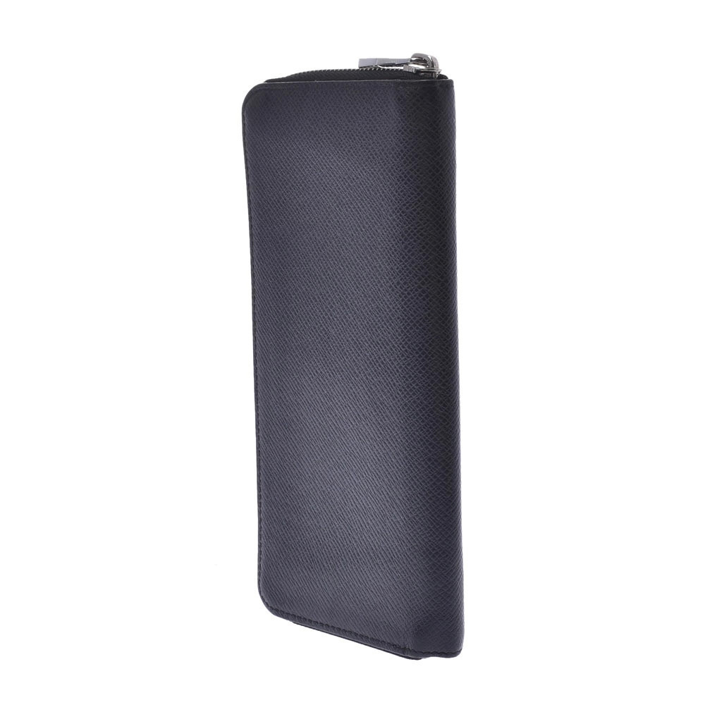 Louis Vuitton Vertical Black Ardoise Wallet Long Zippy Taiga Black